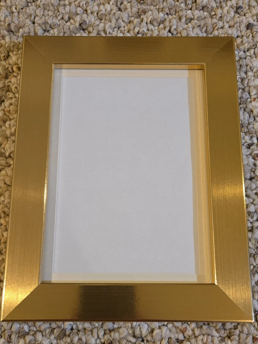Brushed Brass Look Wood Frame - 4.5